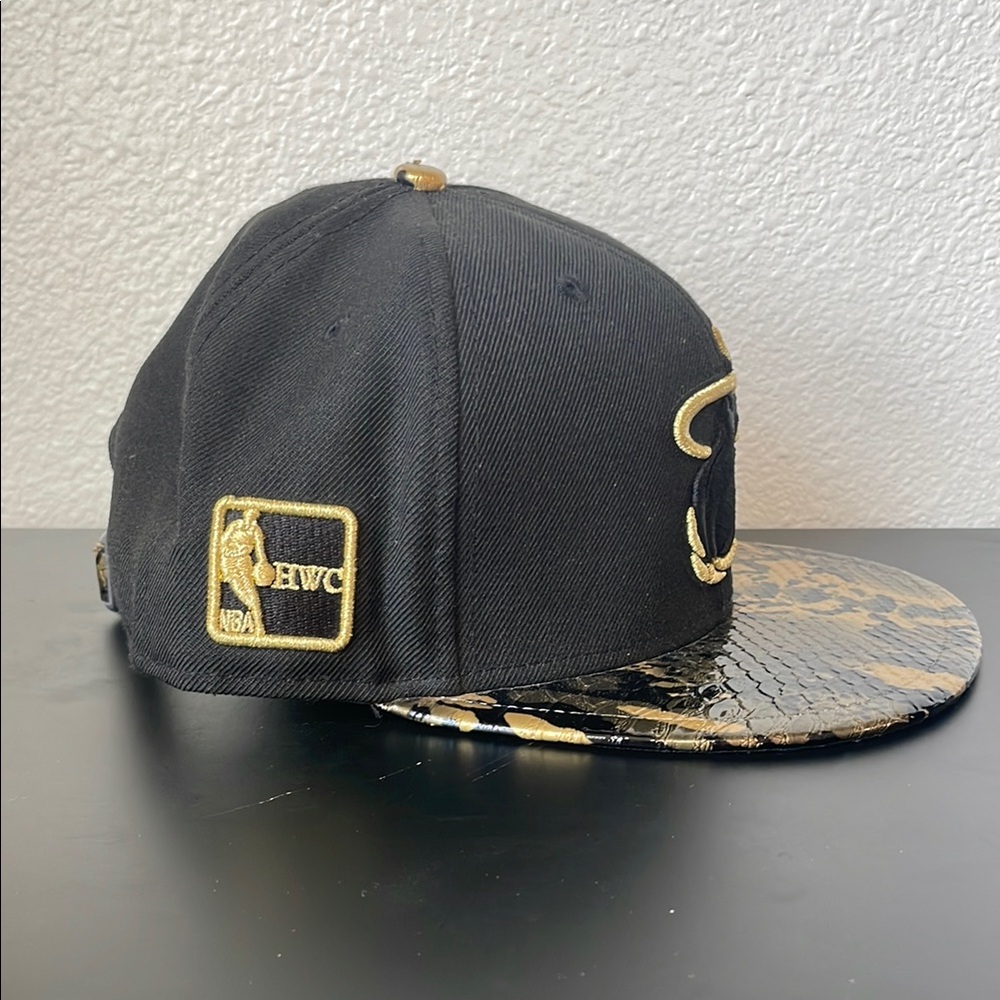 Black and Gold Miami Heat Cap - Picture 2 of 10